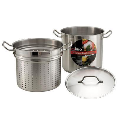 Stainless Steel Steamer Pot with Lid Prep & Savour Size: 8 Qt