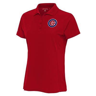 Antigua MLB Chicago Cubs Spark Short-Sleeve Polo Shirt, Mens, S, White