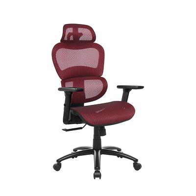 Vinsetto Red, Ergonomic Home Office Chair High Back Armchair Computer Desk  Recliner with Footrest, Mesh Back, Lumbar Support 921-233V80RD - The Home  Depot