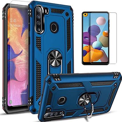 Goton for Samsung A53 5G Case, Galaxy A53 5G Case with Camera Cover &  360°Kickstand Ring with Tempered Glass Screen Protector, Military Grade