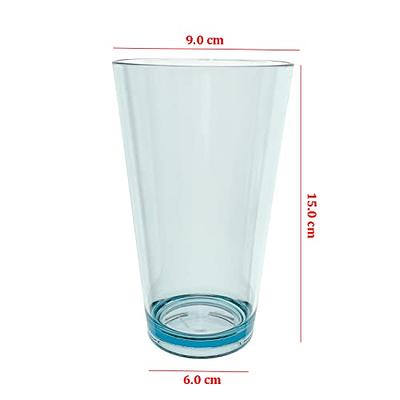 Set Of 4 Unbreakable And Reusable Plastic Cups For The Kitchen And The  Dishwasher - Transp