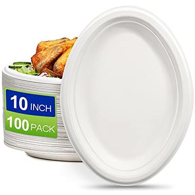  JOLLY PARTY 400 Pack 6 inch White Paper Plates Uncoated,  Disposable Dessert Paper Plates, Light Weight 6 Round Paper Plates, Small  Paper Plates for Home, Party, and Everyday Use : Health