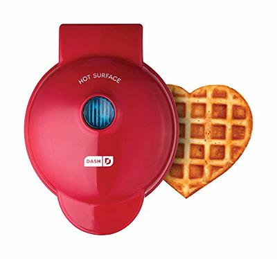 Dash Red Non-Stick Mini Waffle Maker