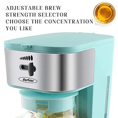 Mr. Coffee 3 Quart Blue Iced Tea Maker with Brew Strength Selector