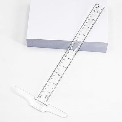  2pcs T Square Ruler 6 Inches Clear Acrylic T-Square