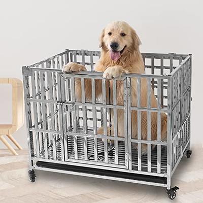 Retriever 1 Door Plastic Portable Pet Carrier, Gray