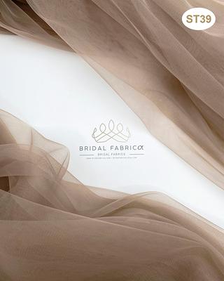 Powder Soft Tulle Fabric By The Yard, 118/300 cm Width Stretch Bridal Tulle