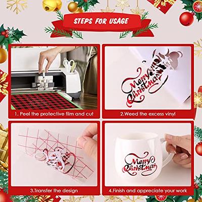 Red Buffalo Plaid Heat Transfer Vinyl (HTV)