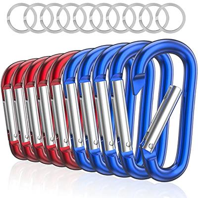 2 3 Aluminum Carabiners D Ring Spring Snap Hook Keychain Clip
