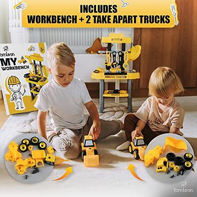  Toys for 1 Year Old Boy Birthday Gifts for Baby Boy Toy,  Musical Learning Workbench Toy for Boys Kids Construction Work Bench  Building Tools Sound Lights Engineering Pretend Play One Year