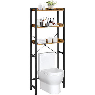 25 in. W x 77 in. H x 7.9 in. D Gray Bathroom Over-The-Toilet