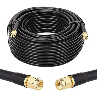 uxcell RG316 RF Coax Cable TNC Male to TNC Female Bulkhead Pigtail