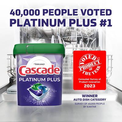 Cascade Platinum Plus Dishwasher Detergent Pacs, Fresh, 81-count