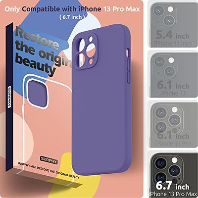 SURPHY Silicone Case Compatible with iPhone 13 Pro Max Case (6.7