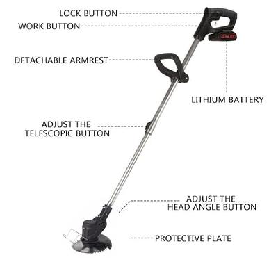 Weed Wacker,Cordless Weeder Battery Powered 24V Electric Weed