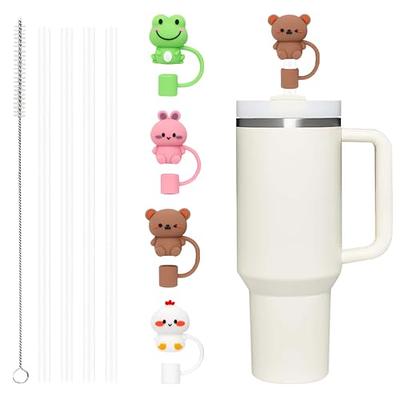 Kleeblatt Animal Straw Covers Cap, 8pcs Cute Silicone Straws Tips Cover  Reusable, Straw Toppers For Tumblers, Suitable for 1/4~1/3 IN Drinking  Straws, Stanley Cup Accessories - Yahoo Shopping