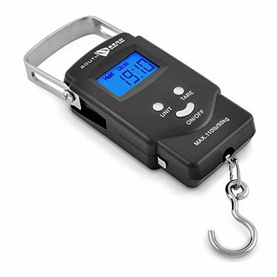 South Bend Digital Hanging Fishing Scale and Tape Measure with Backlit LCD  Display, 110lb/50kg Weight Capacity (Batteries Included) - Yahoo Shopping