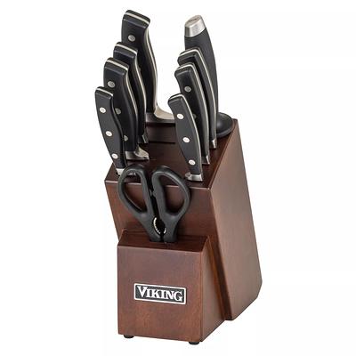 Viking Full-Forged German Steel 10-Piece Knife Block Set - Yahoo Shopping