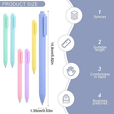 Cobee® Pastel Black Ink Ballpoint Pens, 6 Pcs 1.0mm Aesthetic Gel