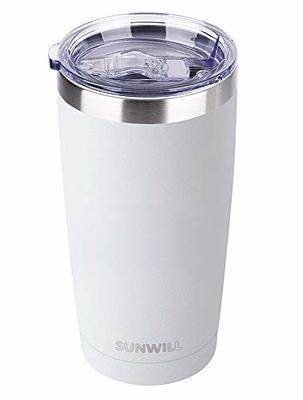 Clearance 20 oz Stainless Steel Tumbler Double Wall Vacuum Insulated Coffee  Travel Mug with Lid, Durable Powder Coated Insulated Coffee Cup for Cold &  Hot Drinks, Purple 