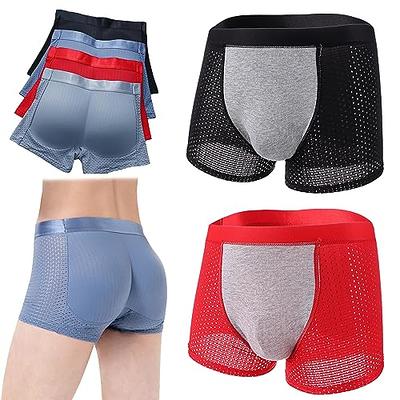 5 PACKS Men's Ice Silk Underwear Briefs Breathable Underwear