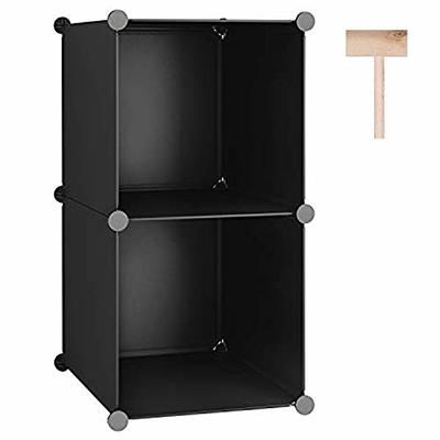 TQVAI DIY Cube Storage Organizer, Wood Cube Shelf, Small Bookcase, Wooden  Bookshelf, Stackable Storage Bins, Vinyl Record Cubes, 15.95 W x 12 D x  15.95 H, 2-Tier Cube - Yahoo Shopping