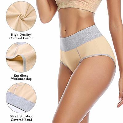 wirarpa 4 Pack Women's Cotton Underwear High Waist Briefs Ladies Soft  Breathable Plus Size Panties Full Coverage Underpants 5X-Large - Yahoo  Shopping