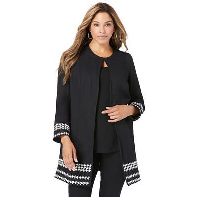 Plus Size Women's Denim Style Leather Jacket by Jessica London in Silver ( Size 24 W) Soft Calfskin Trucker Jacket - Yahoo Shopping