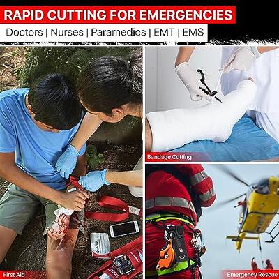 Medical Bandage Scissors - Trauma Scissors and EMT First Responder Shears -  Made with Premium Quality Stainless Steel for Nurse, Doctors, First Aid