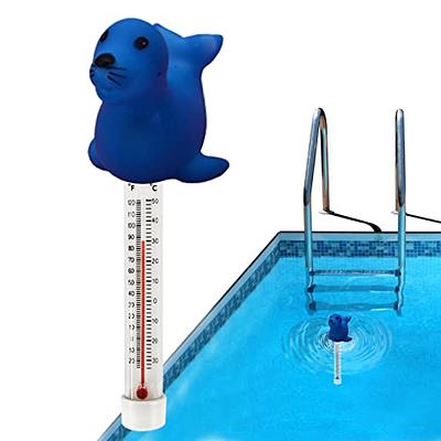 Floating Pool Mechanical Thermometer with String Water Temperature  Thermometer with Accurate Temperature Readings Perfect for Outdoor and  Indoor