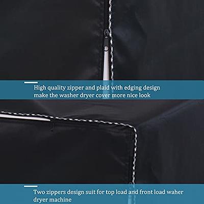 2Pack Washing machine cover,Fit for Outdoor Top Load and Front Load  Machine,Washer Cover With Zipper Design for Easy Use,Waterproof Dustproof