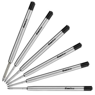 Levenger 2 Ballpoint Refills, Broad, Black (APP911 BK B)