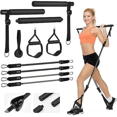 Fantastic Buys, Pilates Bar Kit with Resistance Bands Portable Fitness  Workout Equipment for Home Workout Stuff for Men & Women – Full Body  Workout