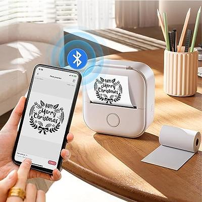 Mini Sticker Printer, Inkless Sticker Printer, Mini Pocket Printer,  Portable Inkless Printer, 2023 New Portable Instantly Sticker Printer, for  Study