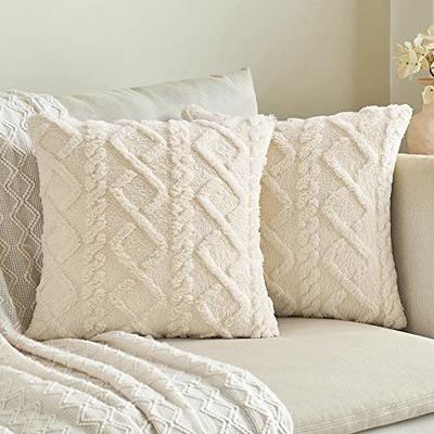  patdrea Throw Pillows - Pillow Insert Set of 4 - Throw Pillows  for Couch & Bed - Soft & Comfortable White Pillows Indoor/Outdoor Decorative  Cushion : Home & Kitchen