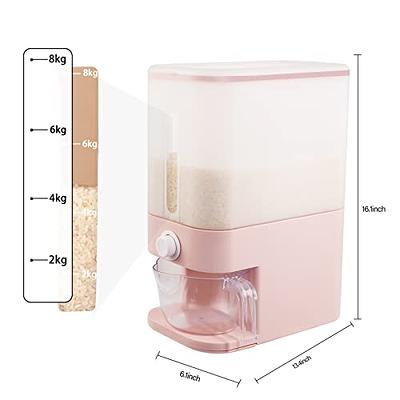 Sealed Food Storage Box Rice Cereal Container Kitchen Food Moisture-proof  Sealed Tank with Measuring Organizer Grains Dispenser