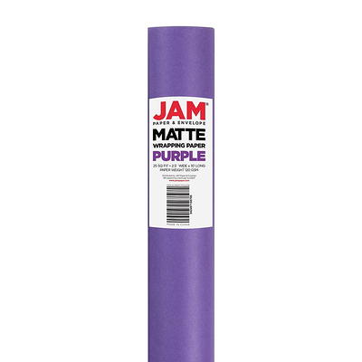 Jam Matte Gift Wrapping Paper, 25 Sq ft, Slate Grey, 2/Pack