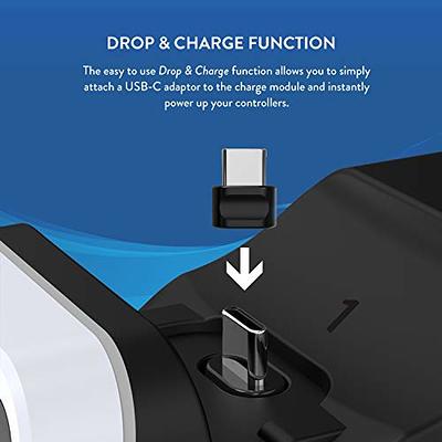 FONGWAN PS5 Slim Vertical Stand with Cooling Fan and Dual Controller  Charger Station for Playstation 5 Slim Console, PS5 Slim Stand with Headset