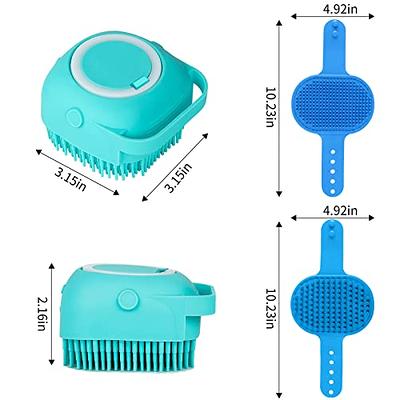 Dog Bath Brush Dog Grooming Brush, Pet Shampoo Brush Massage Rubber Comb  with Adjustable Ring Handle for Short Long Haired Dogs and Cats - Yahoo  Shopping