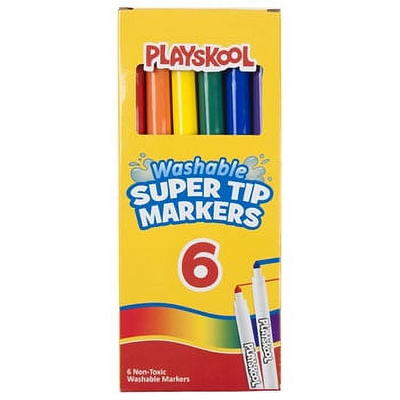 Color Swell Super Tip Washable Markers Bulk Pack 6 Boxes of 8 Vibrant