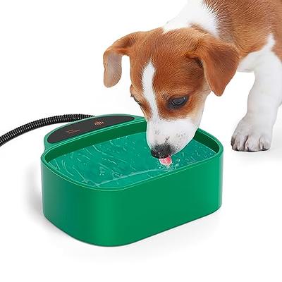 Heated Water Bowl, Heated Dog Bowl with Chew-Proof Cord, 85-Ounce