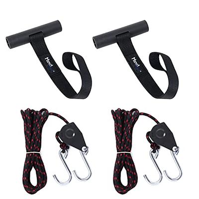 Rope Tie Downs, Straps Heavy Duty Adjustable Pulley Rope Clip Hanger for  Kayak Canoe(2-Pack) 