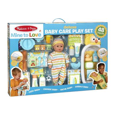 Melissa & Doug Mine to Love Time to Eat Doll 8 pc Accessories Feeding Set