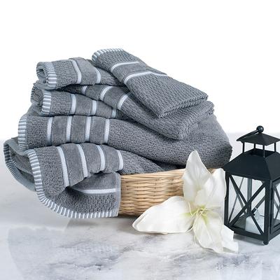 Hastings Home 6-Piece Chocolate Cotton Bath Towel Set (Bath Towels) in the Bathroom  Towels department at