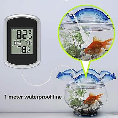 Wittime 2079 Indoor Outdoor Thermometer Wireless Temperature and Humidity  Monitor Inside Outside Thermometer for Home with Temp Sensor,hd lcd