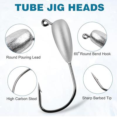 Fishing Jigs Head Hooks Tube Jig Heads Hooks Water Drop Saltwater