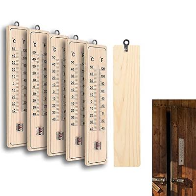 5pcs Outdoor Indoor Wood Thermometer, Analog Wall-Mounted Thermometer  Outdoor Temperature Monitor/Thermometer Analog Room Garden Thermometer Set  for Home,Greenhouse and Garden - Yahoo Shopping