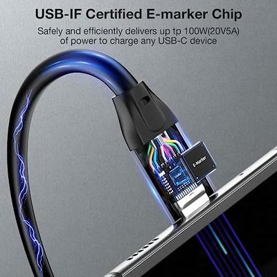 USB C Cable Fast Charging 100W 5A  E-Marker & Aluminum, iPhone 15  Compatible - uni