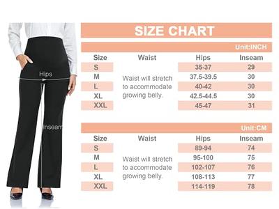 IUGA Fleece Lined Maternity Pants with Pockets Maternity Yoga Pants Flare  Bootcut Pregnancy Pants Over The Belly for Work Lounge Casual Black at   Women's Clothing store