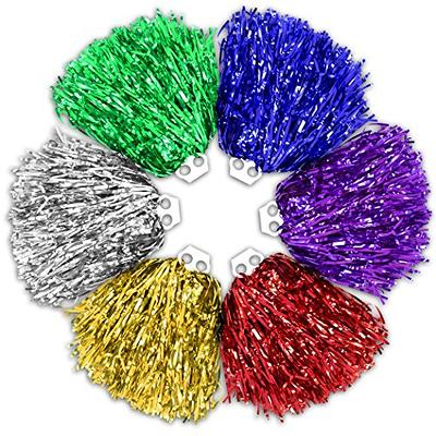 GEFIRE Pompons Métalliques pour Pom-Pom Girl 2 Pièces Pompons Sport Foil Pompom  Girl Argent Rose Cheer Leading Poms Fleur Ronde,Cheerleading Pompom Dance  Pompom Sports Game Team Spirit : : Cuisine et Maison